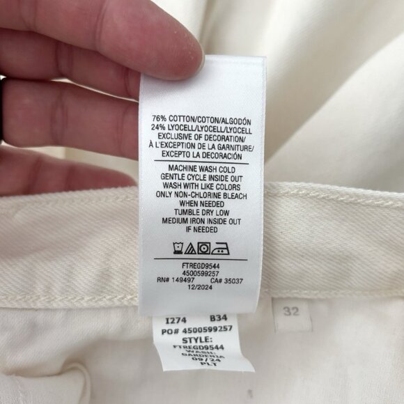 Favorite Daughter The Masha Super High Rise Wide Leg Gardenia Ivory Jeans Sz 32 - Picture 7 of 10